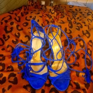 Blue Bcbgmaxzaria heels